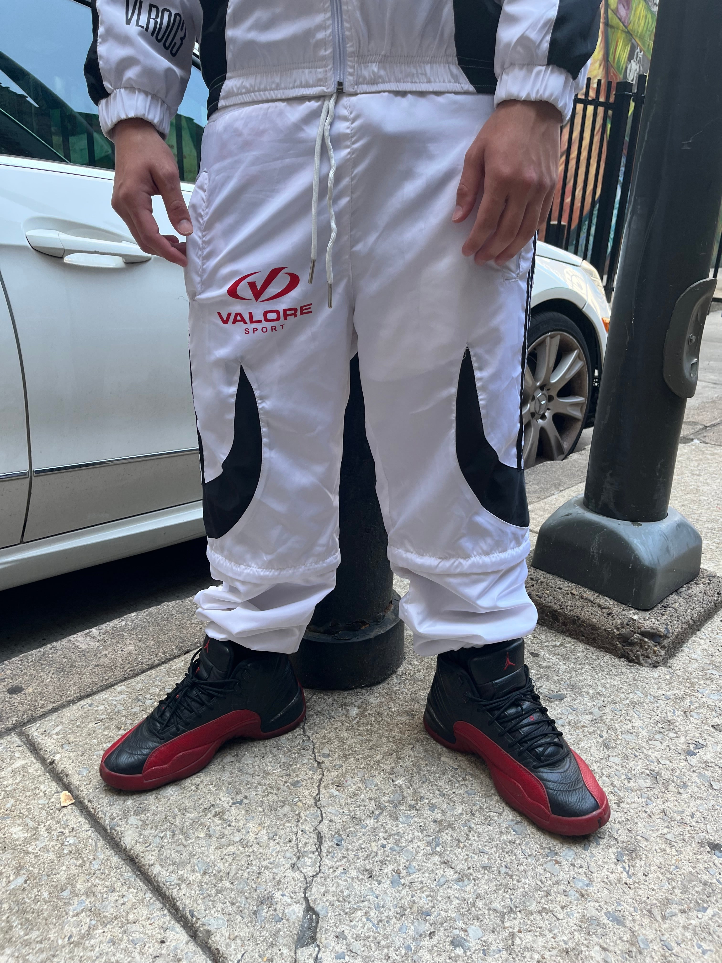 “Fire Red” Convertible Track Pants